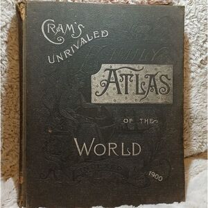1900, Crams unrivaled family atlas of the world